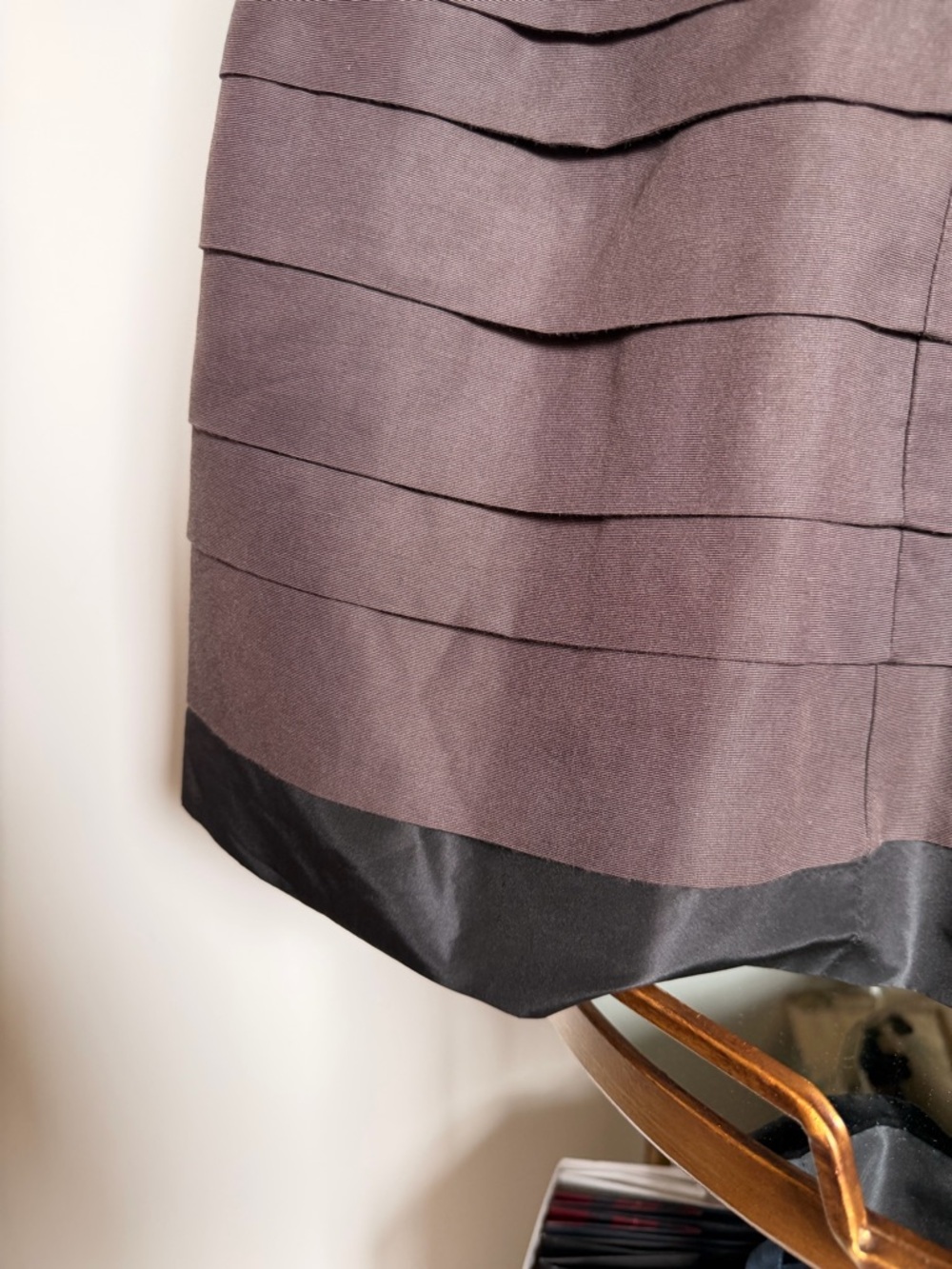 Marc by Marc Jacobs Short-Sleeve Pleated Mini Dress in Brown - Picture 5 of 6